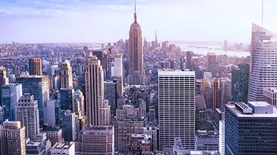 A view of a city skyline